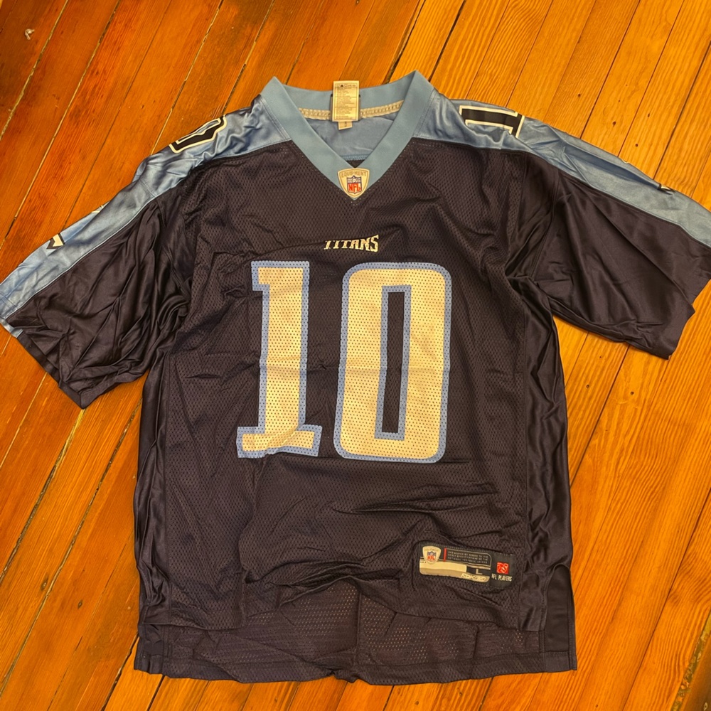 NFL Reebok Tennessee Titans Vince Young Jersey Size Large